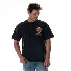 NBA - New York Knicks The Wild Collective Unisex Oversized Streetwear T-Shirt - Black