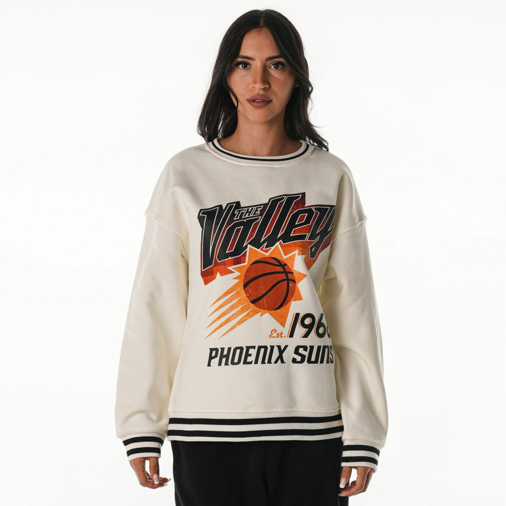 NBA - Phoenix Suns The Wild Collective Unisex 2025/26 City Edition Oversize Vintage French Terry Sweatshirt - White