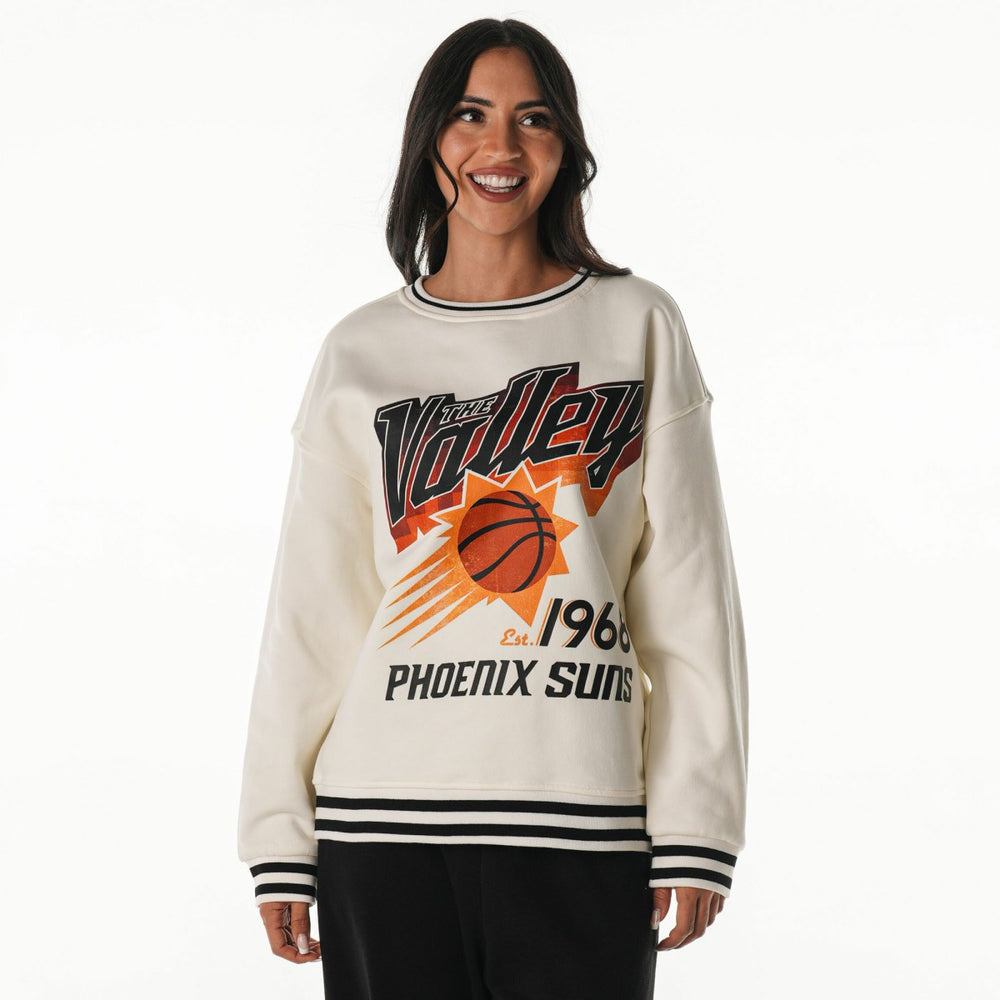 NBA - Phoenix Suns The Wild Collective Unisex 2025/26 City Edition Oversize Vintage French Terry Sweatshirt - White