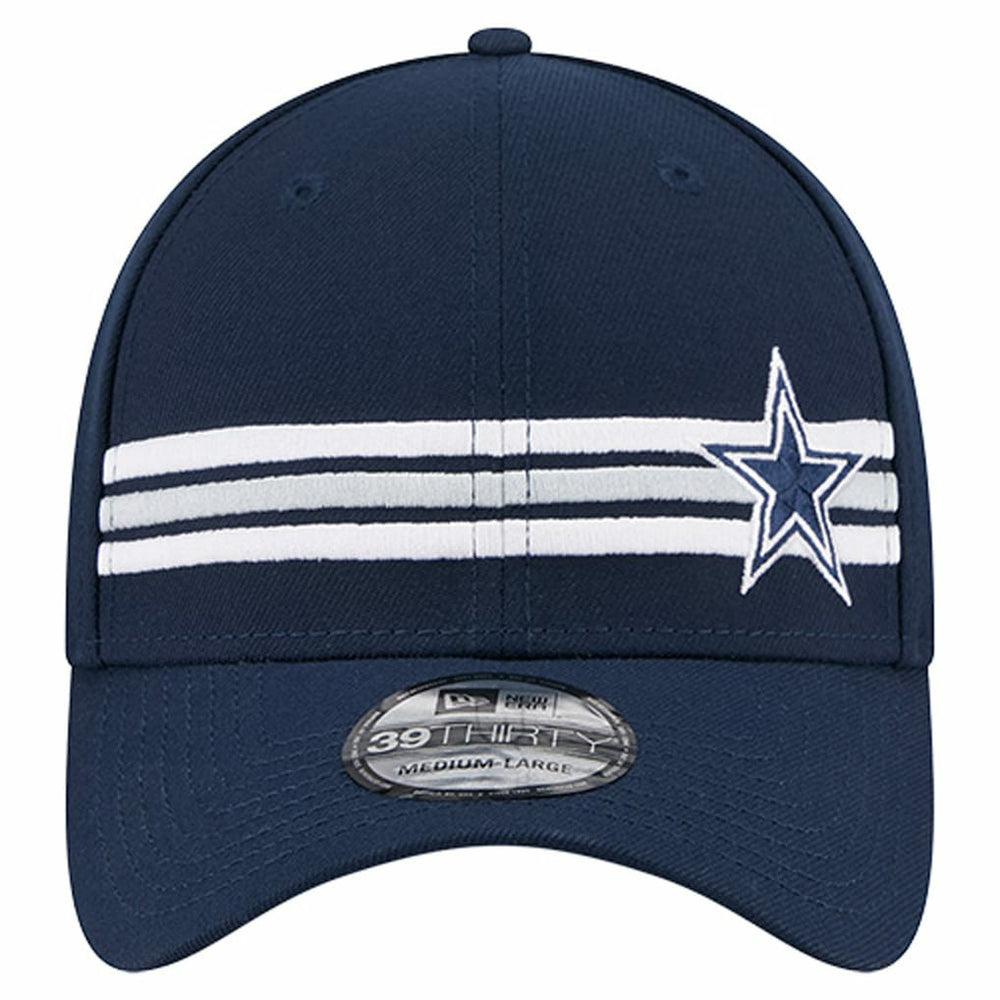 Dallas Cowboys New Era Stripes 39THIRTY Flex Hat Navy - NFL