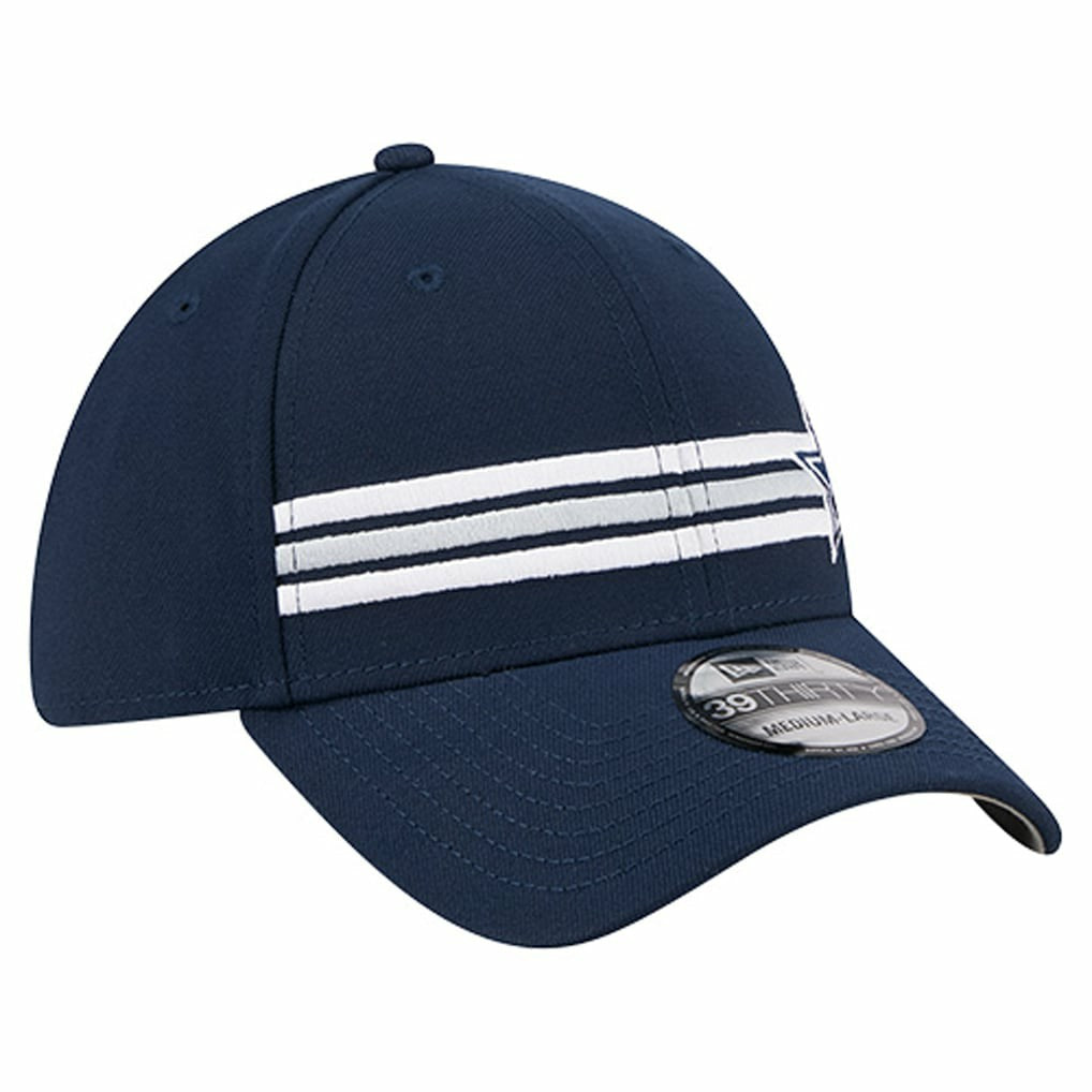 Dallas Cowboys New Era Stripes 39THIRTY Flex Hat Navy - NFL