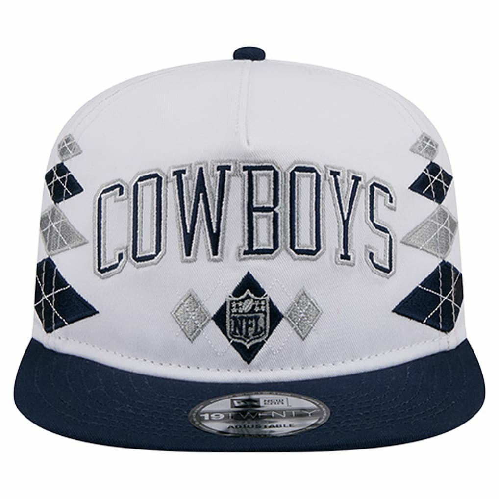 Dallas Cowboys New Era Argyle 19TWENTY Adjustable Hat White - NFL
