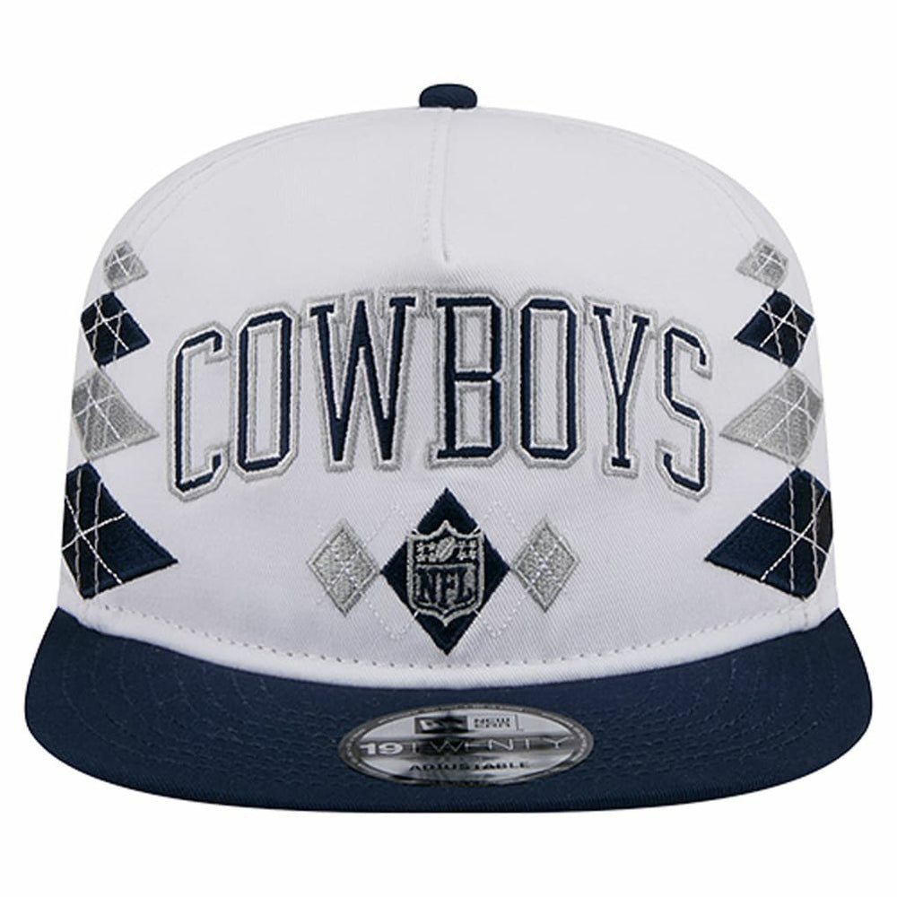 Dallas Cowboys New Era Argyle 19TWENTY Adjustable Hat White - NFL
