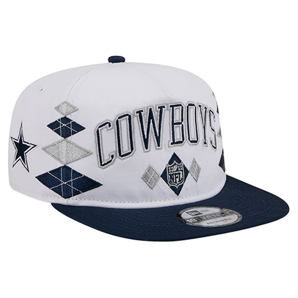 Dallas Cowboys New Era Argyle 19TWENTY Adjustable Hat White - NFL