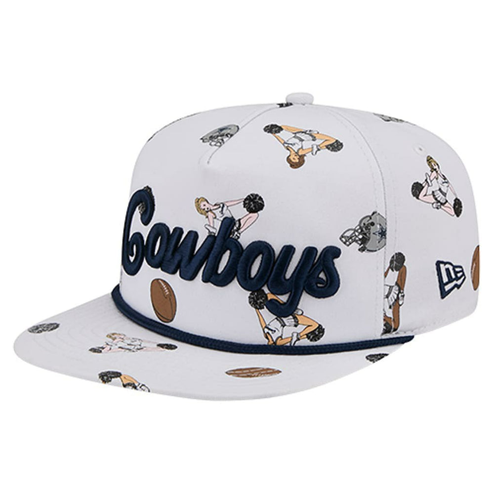 Dallas Cowboys New Era Team Cheer 19TWENTY Snapback Hat White - NFL
