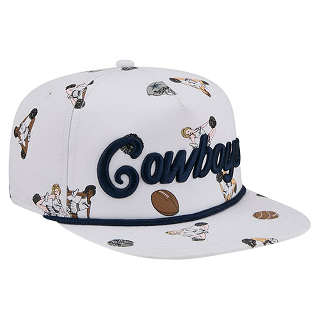 Dallas Cowboys New Era Team Cheer 19TWENTY Snapback Hat White - NFL
