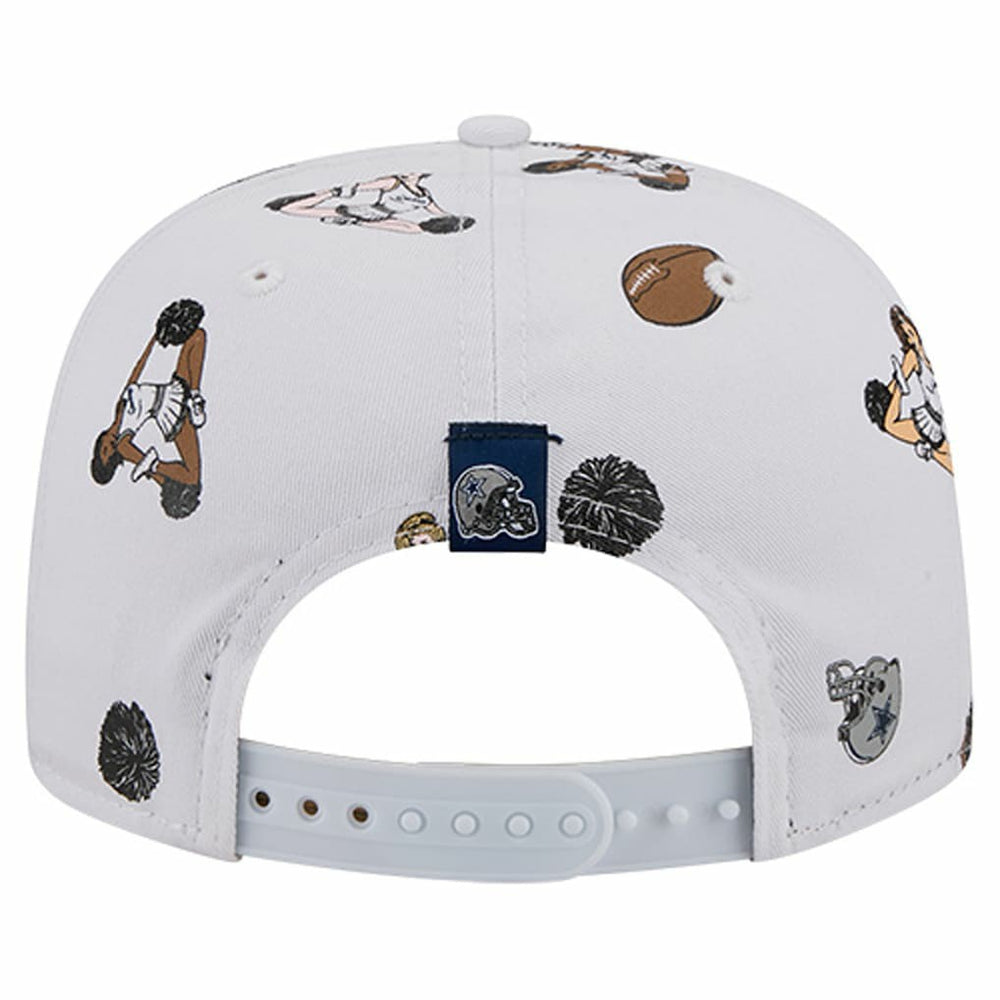 Dallas Cowboys New Era Team Cheer 19TWENTY Snapback Hat White - NFL