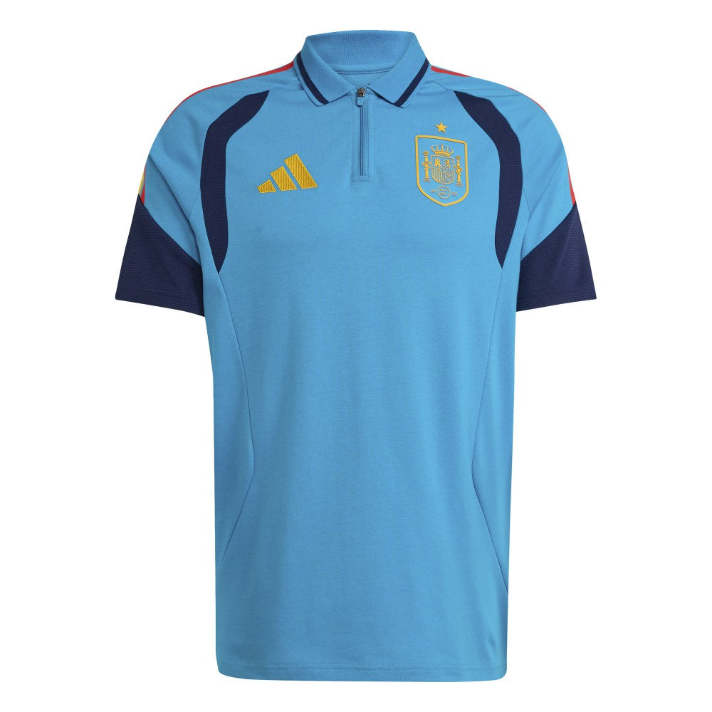 Adidas Spain National Team 2026 Tiro Training Polo - Turquoise