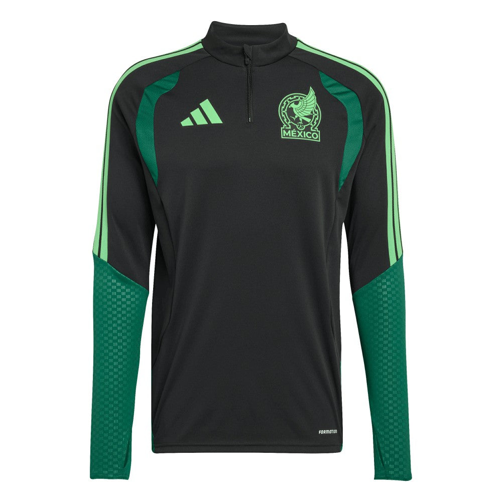 Adidas Mexico National Team FIFA x World Cup 2026 Tiro Quarter-Zip Training Top - Black
