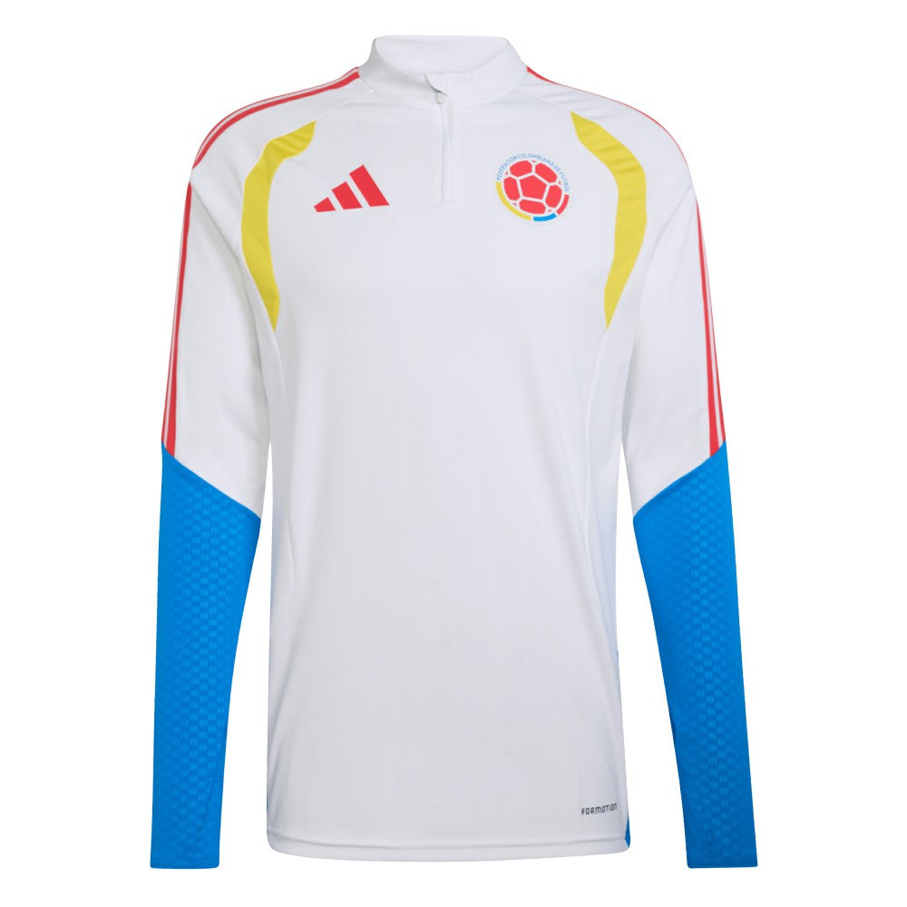Adidas Colombia National Team FIFA x World Cup 2026 Tiro Quarter-Zip Training Top - White