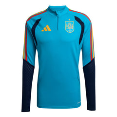 Adidas Spain National Team FIFA x World Cup 2026 Tiro Quarter-Zip Training Top - Turquoise
