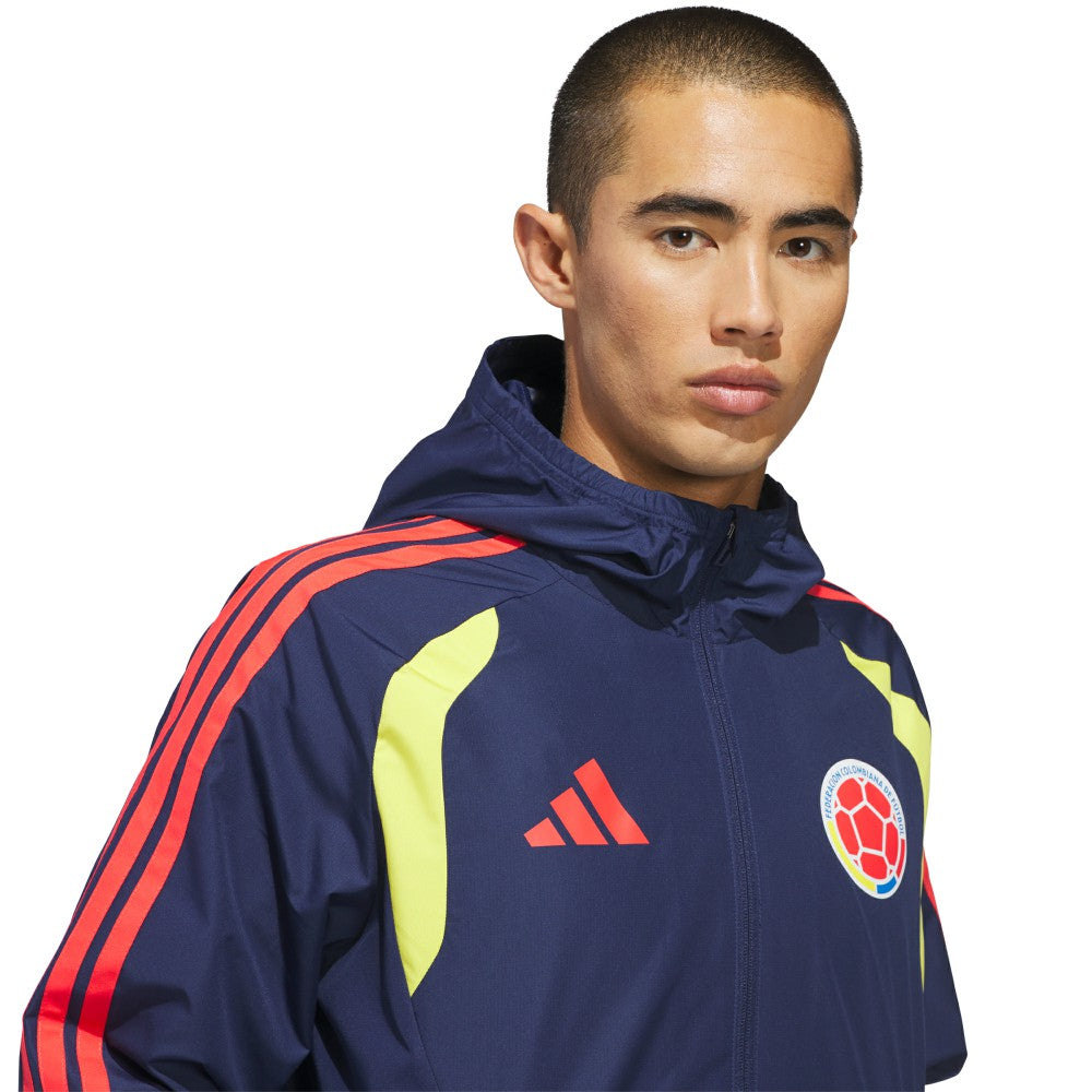 Adidas Colombia National Team FIFA x World Cup 2026 Tiro All Weather Full-Zip Jacket - Navy
