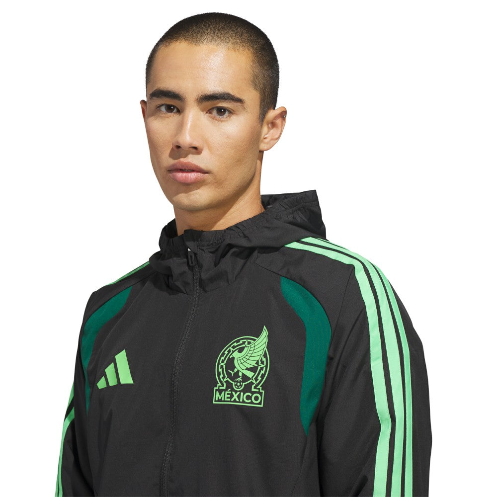 Adidas Mexico National Team FIFA x World Cup 2026 Tiro All Weather Full-Zip Jacket - Black