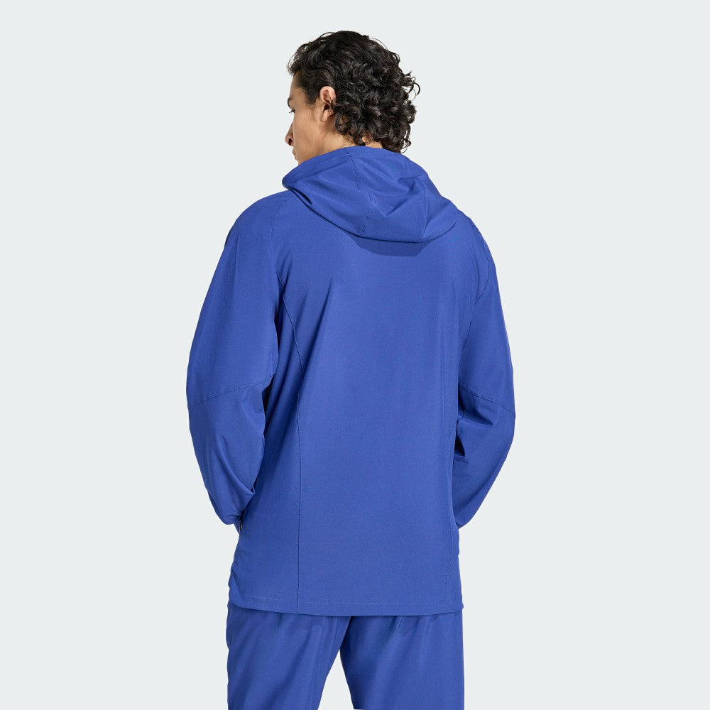 Adidas Italy National Team FIFA x World Cup 2026 Full-Zip Travel Windbreaker Jacket - Blue