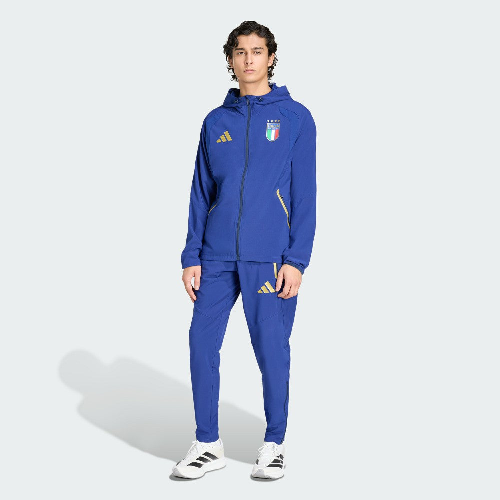 Adidas Italy National Team FIFA x World Cup 2026 Full-Zip Travel Windbreaker Jacket - Blue
