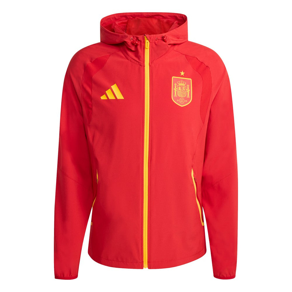 Adidas Spain National Team FIFA x World Cup 2026 Full-Zip Travel Windbreaker Jacket - Red