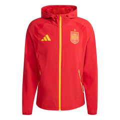 Adidas Spain National Team FIFA x World Cup 2026 Full-Zip Travel Windbreaker Jacket - Red