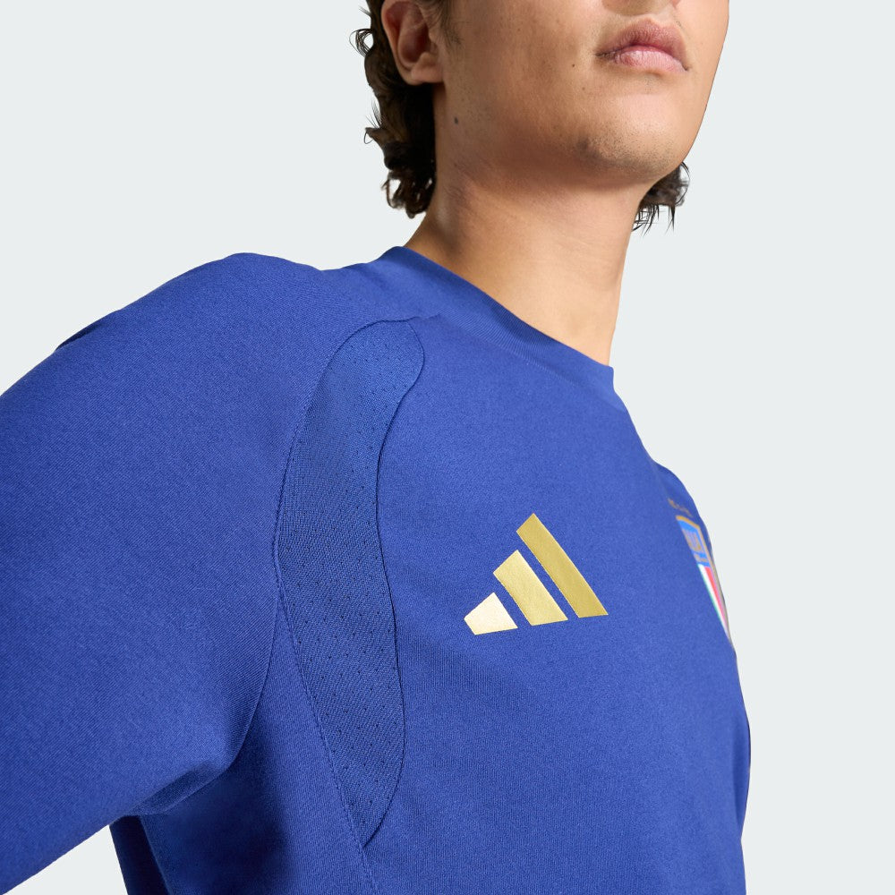 Adidas Italy National Team FIFA x World Cup Tiro Travel T-Shirts - Blue