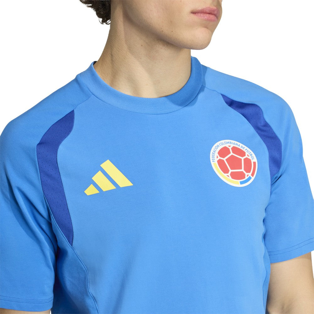 Adidas Colombia National Team FIFA x World Cup Tiro Travel T-Shirts - Blue