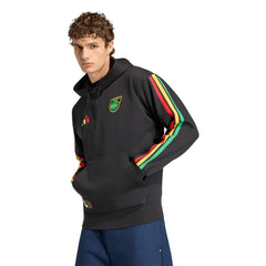 Adidas Jamaica National Team Alphaskin Fleece Hoodie - Black