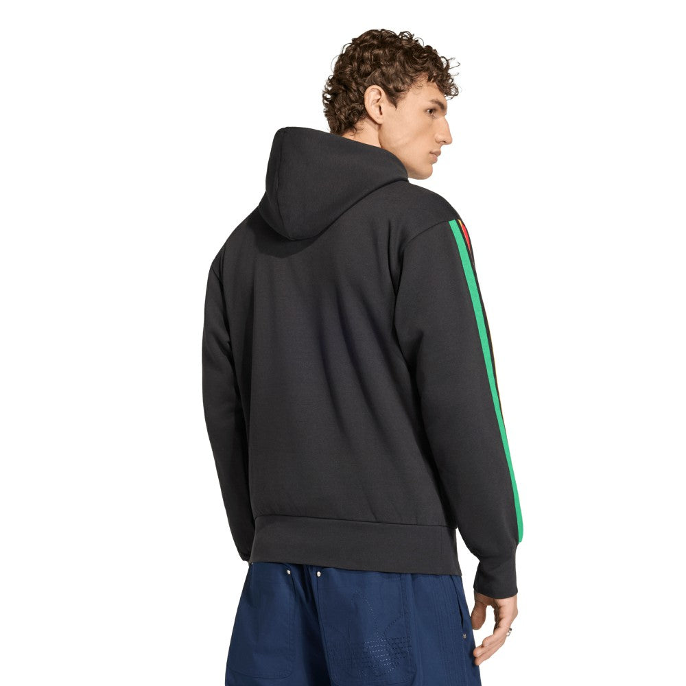 Adidas Jamaica National Team Alphaskin Fleece Hoodie - Black