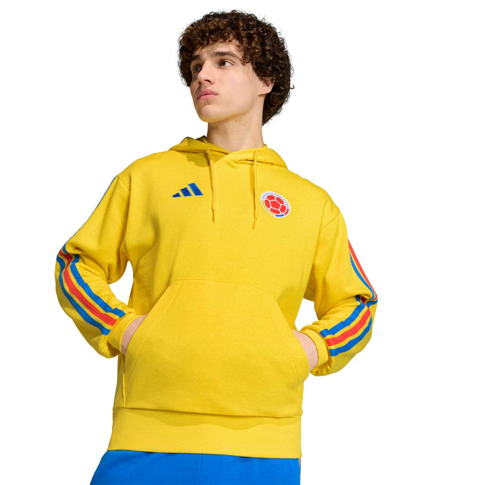 Adidas Colombia National Team FIFA x World Cup Alphaskin Fleece Hoodie - Yellow