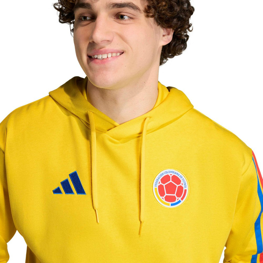 Adidas Colombia National Team FIFA x World Cup Alphaskin Fleece Hoodie - Yellow