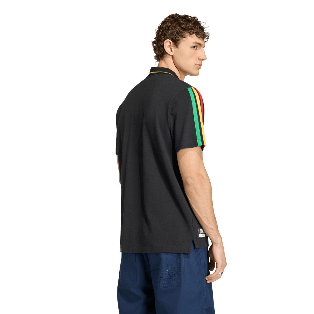Adidas Jamaica National Team Alphaskin Polo - Black