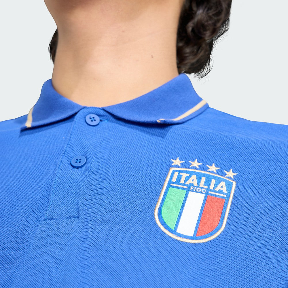 Adidas Italy National Team FIFA x World Cup Alphaskin Polo - Blue