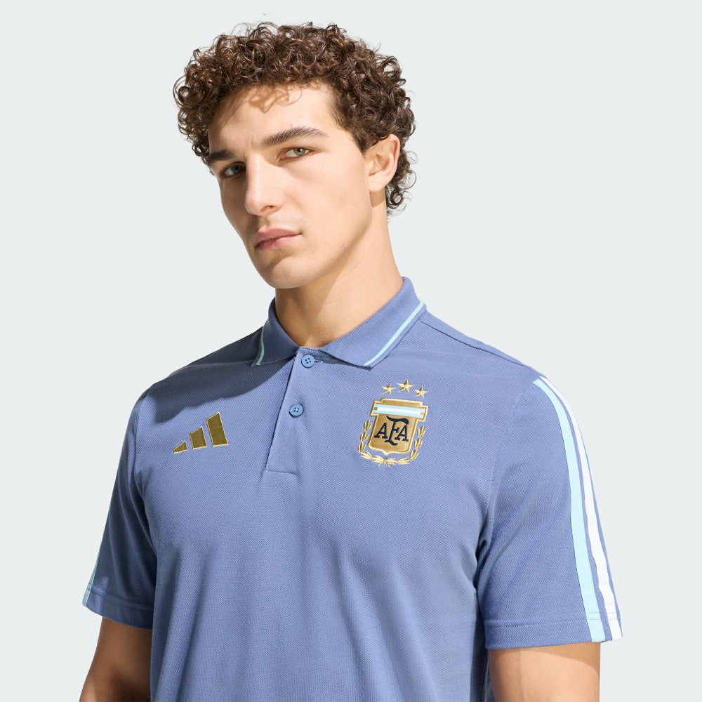 Adidas Argentina National Team FIFA x World Cup Alphaskin Polo - Blue
