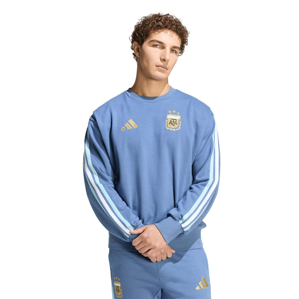 Adidas Argentina National Team FIFA x World Cup Alphaskin Crewneck Sweatshirt - Blue