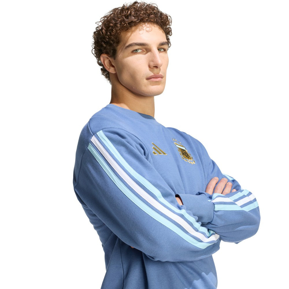 Adidas Argentina National Team FIFA x World Cup Alphaskin Crewneck Sweatshirt - Blue