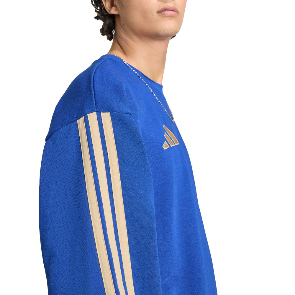 Adidas Italy National Team FIFA x World Cup Alphaskin Crewneck Sweatshirt - Blue