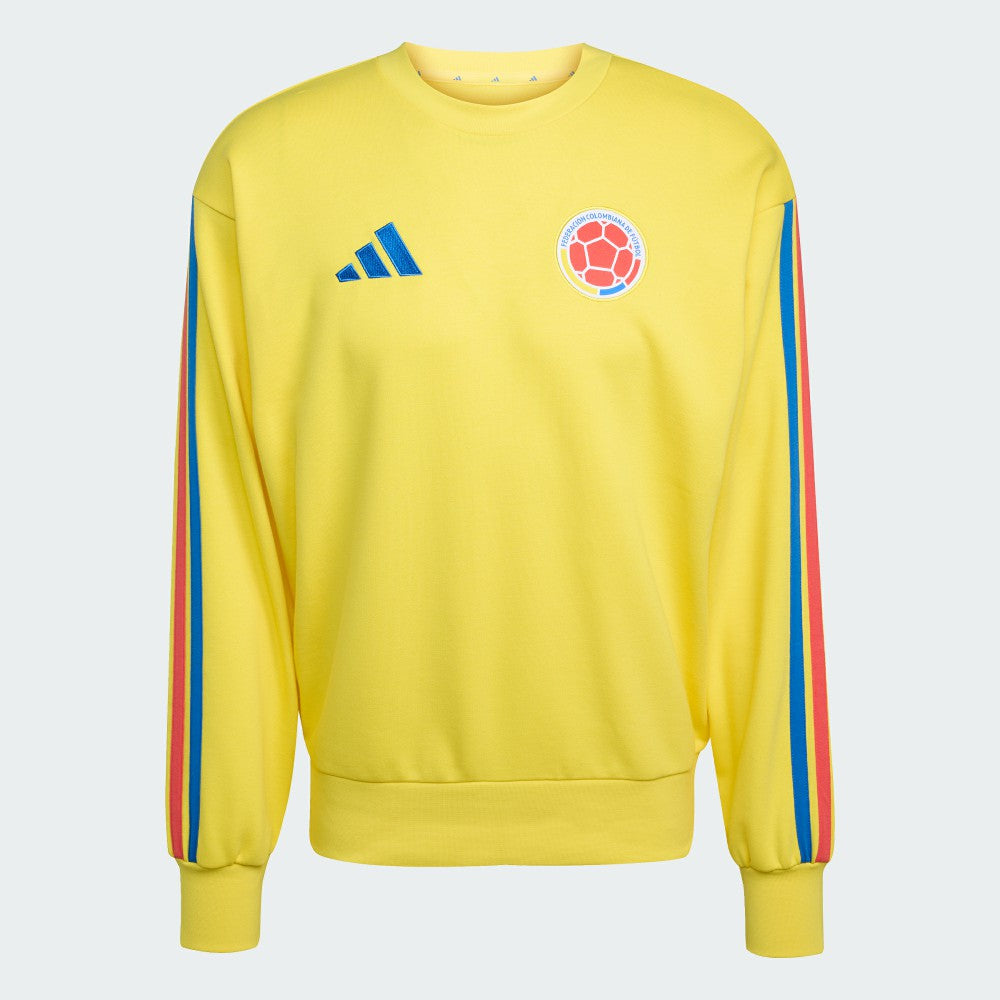 Adidas Colombia National Team FIFA x World Cup Alphaskin Crewneck Sweatshirt - Yellow