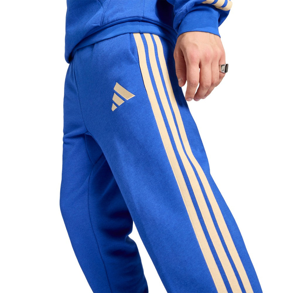 Adidas Italy National Team Alphaskin Fleece Pants - Blue