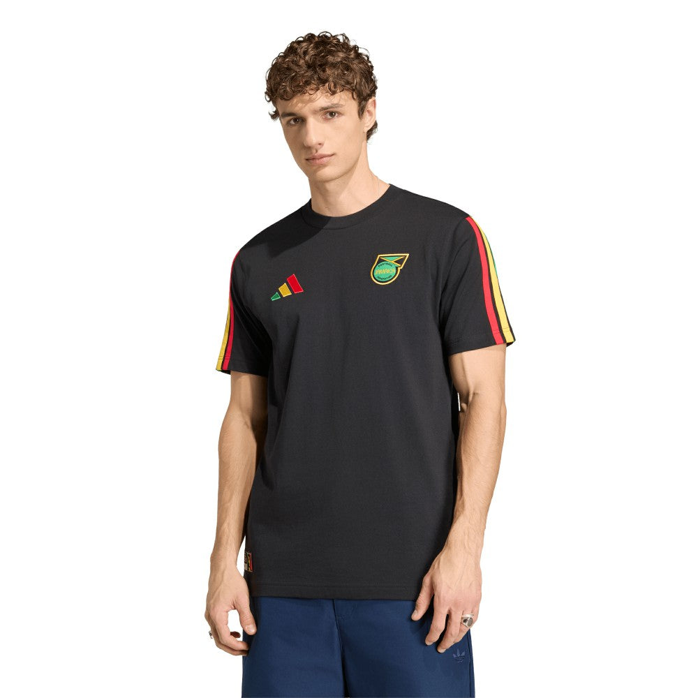 Adidas Jamaica National Team Alphaskin T-Shirts - Black