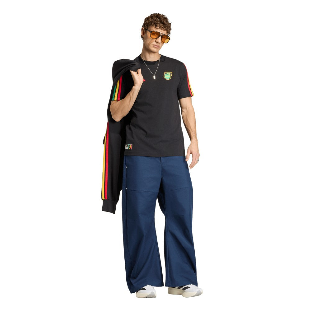 Adidas Jamaica National Team Alphaskin T-Shirts - Black