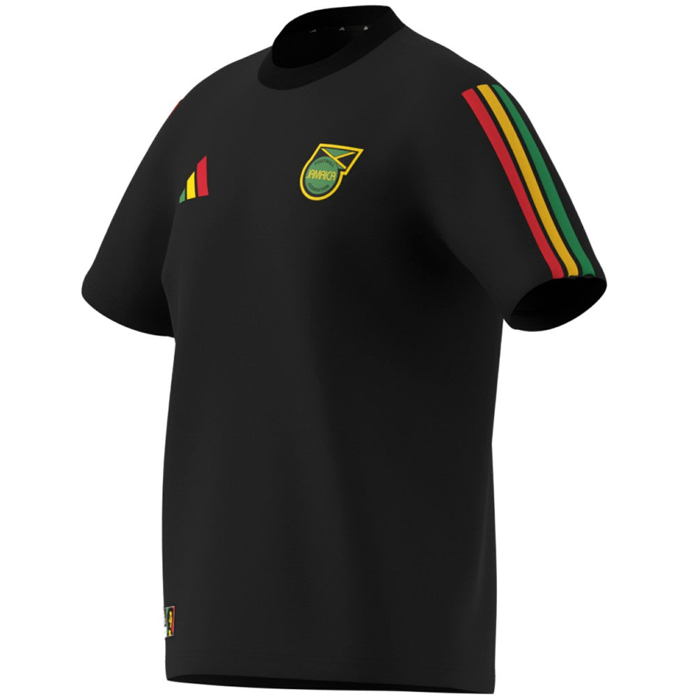 Adidas Jamaica National Team Alphaskin T-Shirts - Black