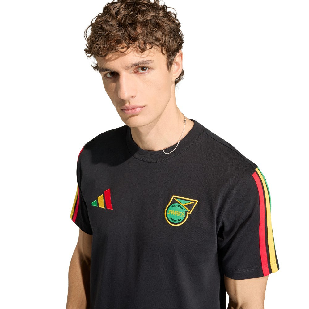 Adidas Jamaica National Team Alphaskin T-Shirts - Black