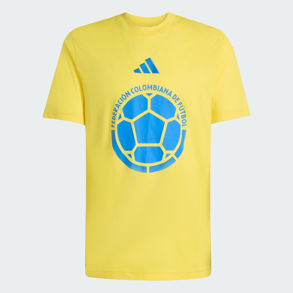 Adidas Colombia National Team FIFA x World Cup Alphaskin Graphic T-Shirts - Yellow