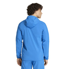 Adidas Colombia National Team FIFA x World Cup 2026 Tiro Travel Raglan Full-Zip Windbreaker Hoodie - Blue
