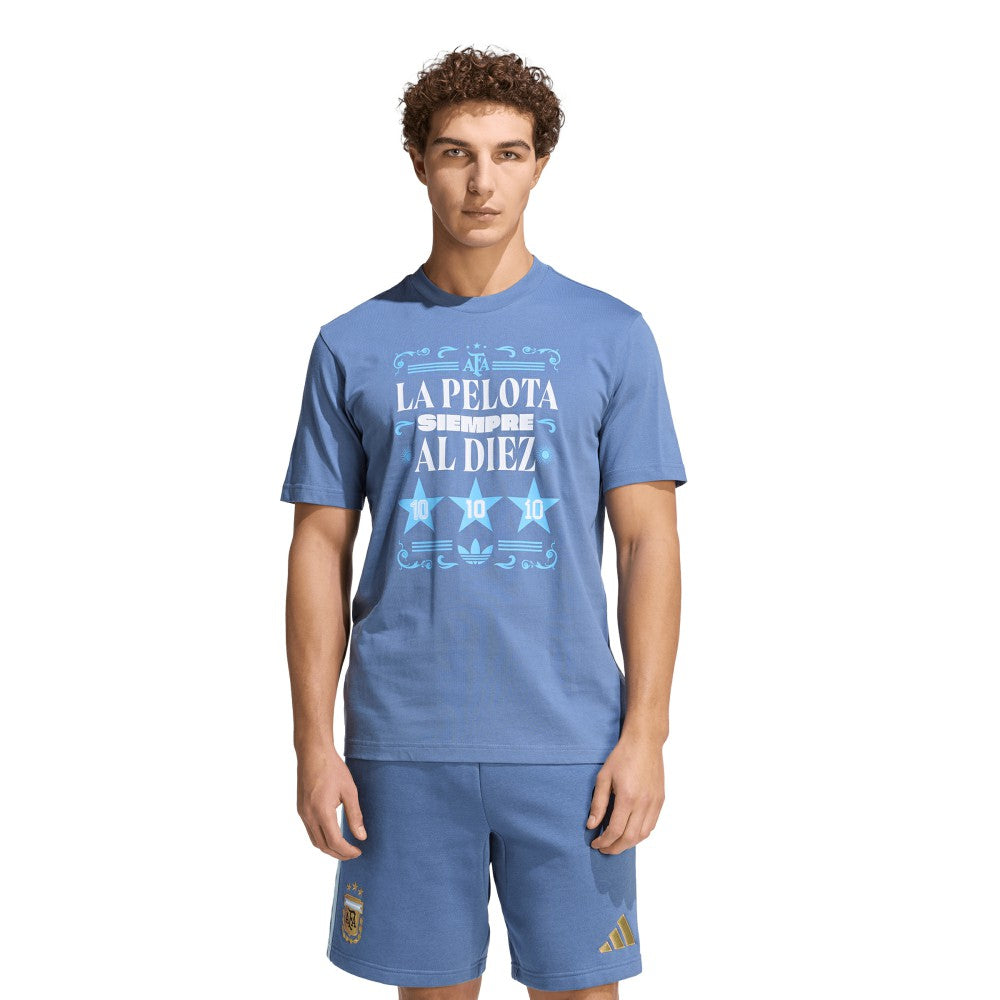 Adidas Argentina National Team FIFA x World Cup 2022 Winners Amply T-Shirts - Blue