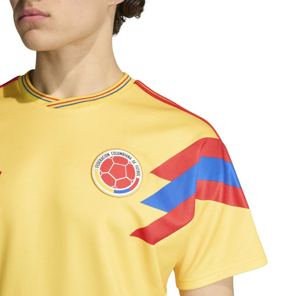 Adidas Colombia National Team 1990 Bringback Home Jerseys - Yellow