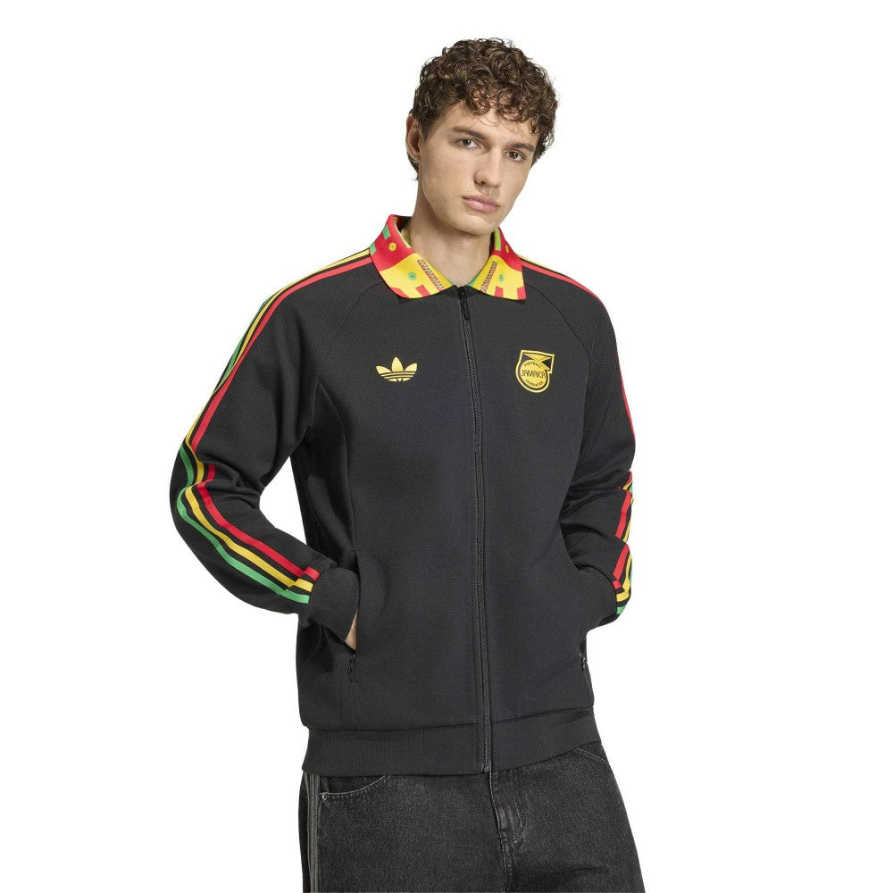Adidas Jamaica National Team Anthem Full-Zip Jacket - Black