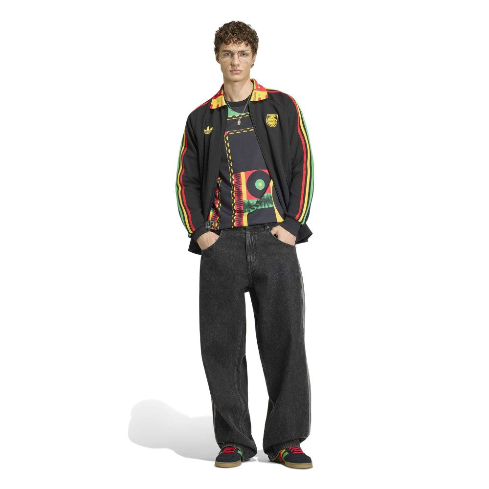 Adidas Jamaica National Team Anthem Full-Zip Jacket - Black