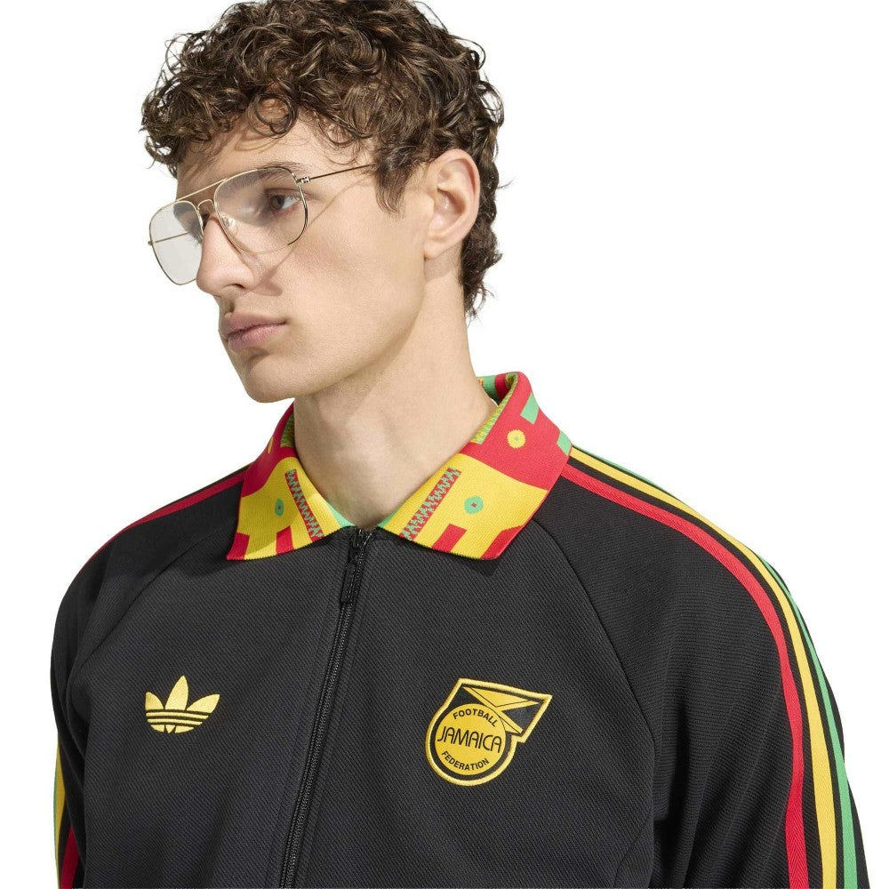 Adidas Jamaica National Team Anthem Full-Zip Jacket - Black