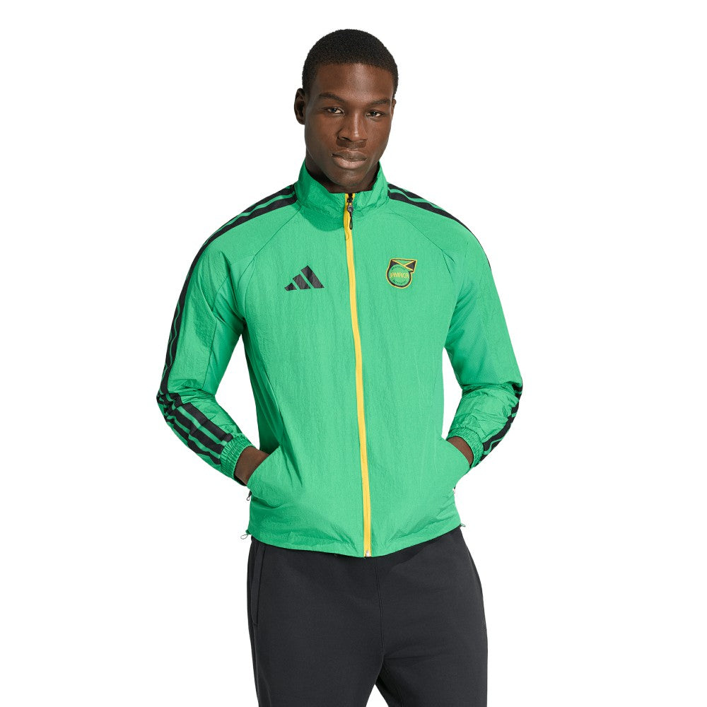 Adidas Jamaica National Team Anthem Full-Zip Jacket - Green