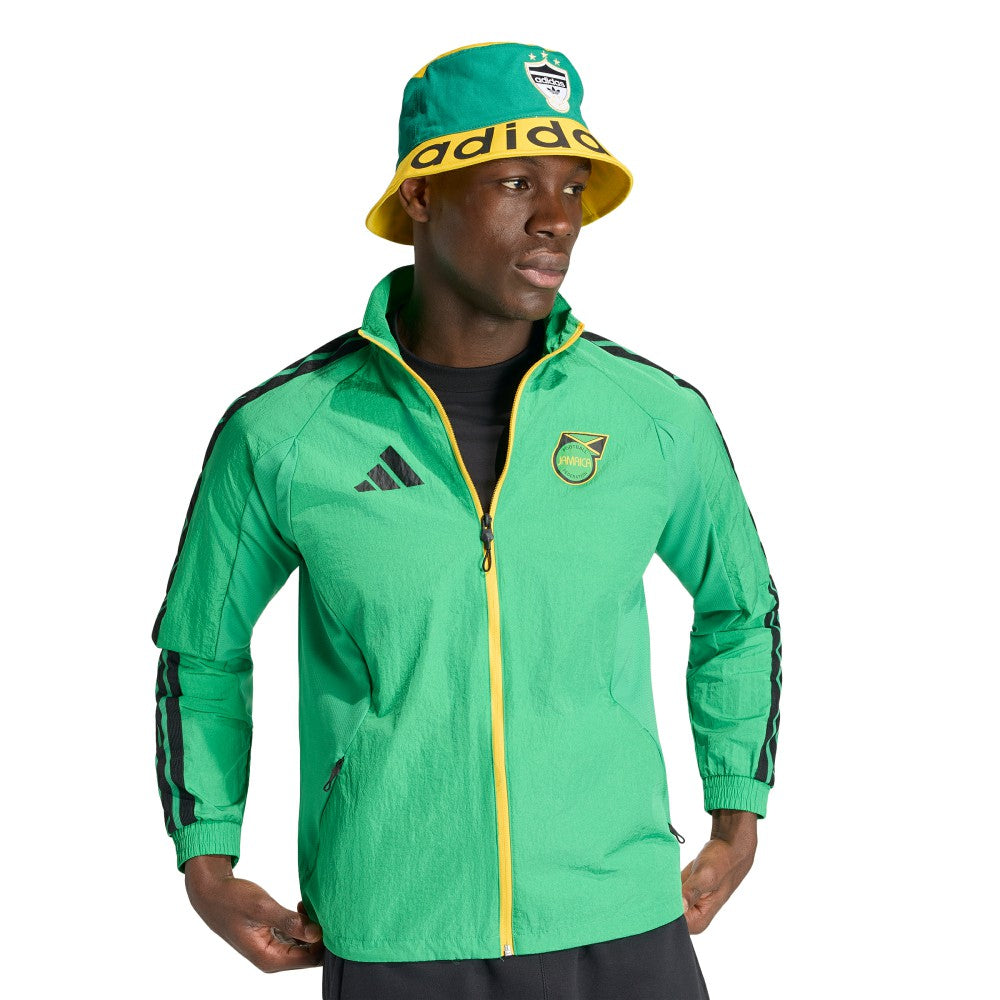 Adidas Jamaica National Team Anthem Full-Zip Jacket - Green