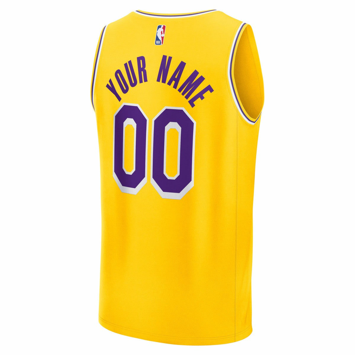 Fanatics - Los Angeles Lakers Fast Break Custom Jersey - Icon Edition - Gold