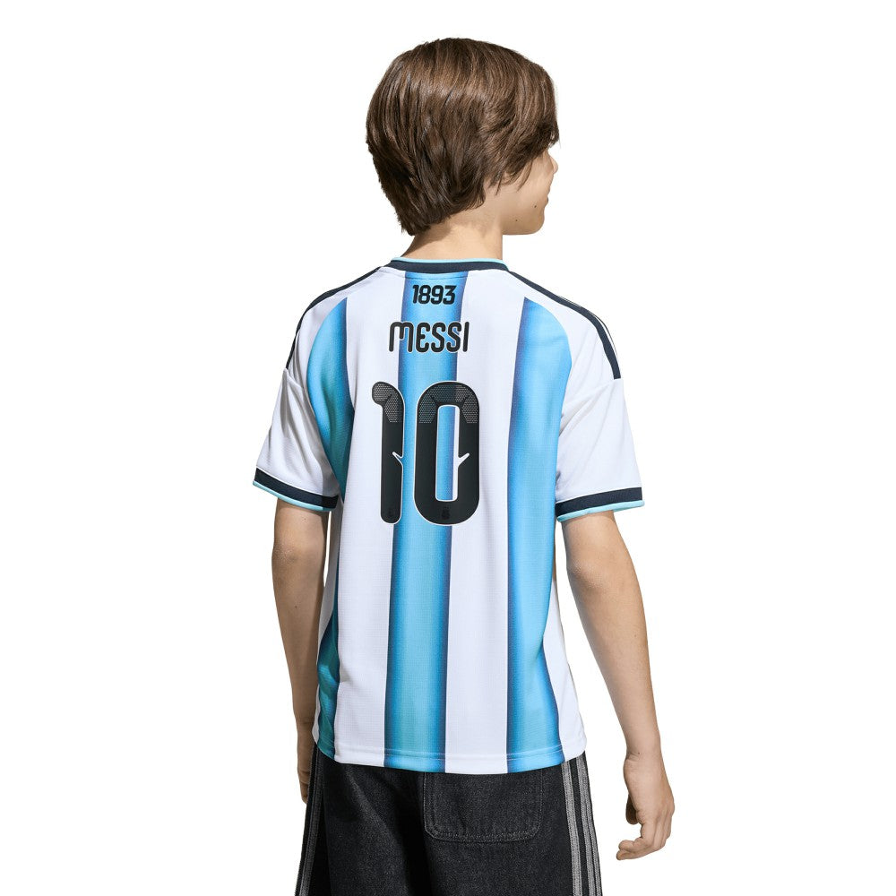 Adidas Lionel Messi Argentina National Team Youth FIFA x World Cup 2026 Home Replica Jerseys - White